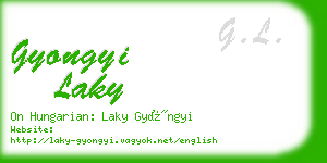 gyongyi laky business card